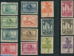 Spain 1929 Int. Expositions 14v, Unused (hinged), Nature - Transport - Animals (others & Mixed) - Ships And Boats - Ongebruikt