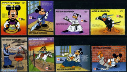 Antigua & Barbuda 1991 Philanippon/Disney 8v, Mint NH, Sport - Judo - Art - Disney - Disney