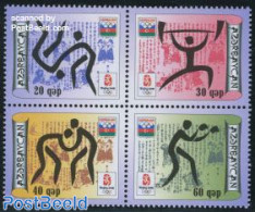 Azerbaijan 2008 Olympic Games Beijing 4v [+], Mint NH, Sport - Boxing - Judo - Olympic Games - Weightlifting - Boksen