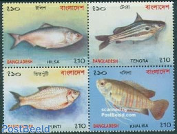 Bangladesh 2001 Fish 4v [+], Mint NH, Nature - Fish - Fishes