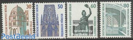 Germany, Berlin 1987 Definitives 4v, Mint NH, Religion - Churches, Temples, Mosques, Synagogues - Art - Sculpture - Neufs