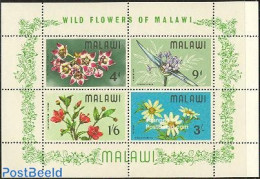 Malawi 1968 Flowers S/s, Mint NH, Nature - Flowers & Plants - Malawi (1964-...)