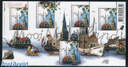 Netherlands 2006 Beautiful Holland, Enkhuizen S/s, Mint NH, Nature - Religion - Transport - Various - Cats - Churches,.. - Neufs