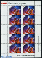 Netherlands 1996 Sesame Street Tien Voor Je Post M/s, Mint NH - Nuevos