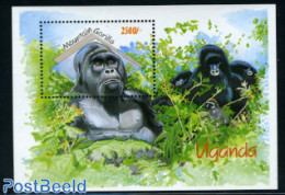 Uganda 1992 Mountain Gorilla S/s, Mint NH, Nature - Animals (others & Mixed) - Monkeys - Altri & Non Classificati