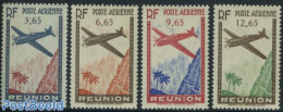 Reunion 1938 Aeroplane 4v, Mint NH, Transport - Aircraft & Aviation - Aviones