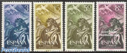 Spain 1956 National Peace 4v, Mint NH, History - Militarism - Ongebruikt