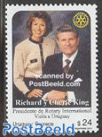 Uruguay 2001 Rotary, Richard & Cherie King 1v, Mint NH, Various - Rotary - Rotary Club