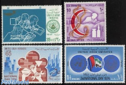 United Arab Emirates 1974 National Day 4v, Mint NH, Health - Science - Health - Education - Sonstige & Ohne Zuordnung