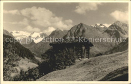 11781447 Klosters GR Blick Auf Die Silvrettagruppe Berghuette Klosters - Sonstige & Ohne Zuordnung