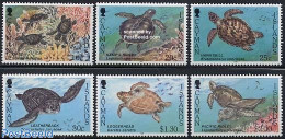 Cayman Islands 1995 Turtles 6v, Mint NH, Nature - Reptiles - Turtles - Iles Caïmans