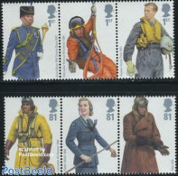 Great Britain 2008 Royal Air Force, Uniforms 6v (2x[::]), Mint NH, Various - Uniforms - Neufs