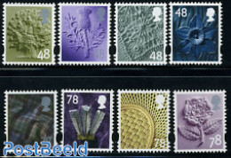 Great Britain 2007 Regional Definitives 8v, Mint NH, Nature - Various - Flowers & Plants - Trees & Forests - Textiles - Unused Stamps