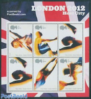 Great Britain 2005 London 2012 Olympic Host City S/s, Mint NH, Sport - Athletics - Handball - Olympic Games - Swimming - Ungebraucht