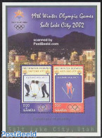 Gambia 2002 Salt Lake City S/s, Mint NH, Sport - Olympic Winter Games - Skiing - Sci