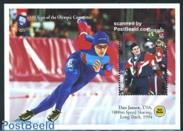 Grenada 1994 I.O.C. Centenary S/s, Mint NH, Sport - Olympic Games - Olympic Winter Games - Skating - Altri & Non Classificati