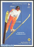 Ghana 1994 I.O.C. Centenary S/s, Mint NH, Sport - Olympic Games - Skiing - Skiing