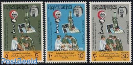 Kuwait 1976 Medical Association 3v, Mint NH, Health - Transport - Health - Red Cross - Ships And Boats - Croix-Rouge