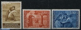 Liechtenstein 1960 Definitives 3v, Mint NH, Nature - Religion - Various - Fruit - Religion - Agriculture - Nuovi