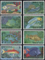 Turks And Caicos Islands 1990 Fish 8v, Mint NH, Nature - Fish - Vissen