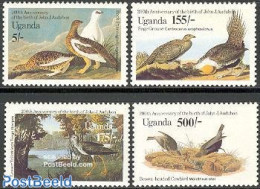 Uganda 1985 J.J. Audubon 4v, Mint NH, Nature - Birds - Other & Unclassified
