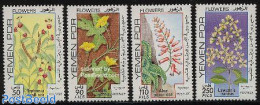 Yemen, South 1981 Flowers 4v, Mint NH, Nature - Flowers & Plants - Altri & Non Classificati