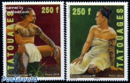 French Polynesia 2010 Tattoos 2v, Mint NH, Art - Fashion - Tattoos - Neufs