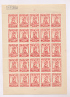 BELGIUM RED CROSS MERODE COB 127 GENUINE AUTHENTIQUE SHEET MNH LITTLE FAULTS ON THE GUM - 1914-1915 Cruz Roja