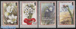 Falkland Islands 2003 Christmas 4v, Mint NH, Nature - Religion - Flowers & Plants - Christmas - Kerstmis