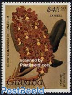 Guyana 1987 Orchid 1v, Express Mail, Mint NH, Nature - Flowers & Plants - Orchids - Guyane (1966-...)