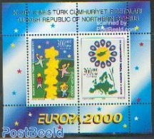 Turkish Cyprus 2000 Europe S/s, Mint NH, History - Various - Europa (cept) - Joint Issues - Maps - Gezamelijke Uitgaven