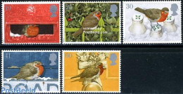 Great Britain 1995 Christmas 5v, Mint NH, Nature - Religion - Birds - Christmas - Andere & Zonder Classificatie