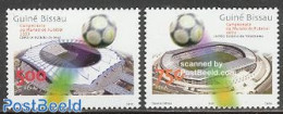 Guinea Bissau 2002 World Cup Football 2v, Mint NH, Sport - Football - Guinea-Bissau