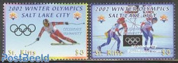 Saint Kitts/Nevis 2002 Salt Lake City 2v, Mint NH, Sport - Olympic Winter Games - Skiing - Skisport