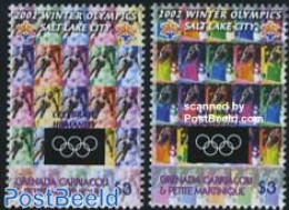Grenada Grenadines 2002 Salt Lake City 2v, Mint NH, Sport - Olympic Winter Games - Skiing - Ski