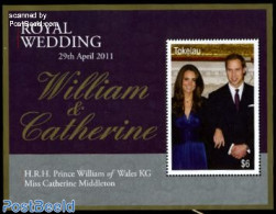 Tokelau Islands 2011 William & Kate Royal Wedding S/s, Mint NH, History - Kings & Queens (Royalty) - Royalties, Royals