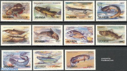 Uganda 1985 Definitives, Fish 11v, Mint NH, Nature - Fish - Fishes