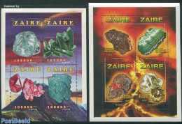 Congo Dem. Republic, (zaire) 1996 Minerals 2x4v M/s, Mint NH, History - Geology - Sonstige & Ohne Zuordnung