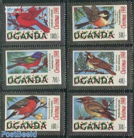Uganda 1998 Christmas, Birds 6v, Mint NH, Nature - Religion - Birds - Christmas - Kerstmis