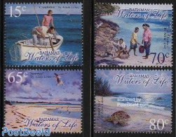 Bahamas 2003 Waters Of Life 4v, Mint NH, Nature - Transport - Animals (others & Mixed) - Birds - Fishing - Reptiles - .. - Vissen