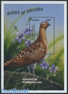 Uganda 1999 Bird S/s, Pterocles Quadicinctus, Mint NH, Nature - Birds - Poultry - Andere & Zonder Classificatie