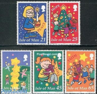 Isle Of Man 2000 Christmas 5v, Mint NH, History - Religion - Europa (cept) - Christmas - Kerstmis