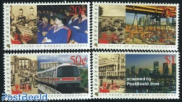 Singapore 1994 Singpex 4v, Mint NH, Transport - Railways - Treni