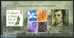 Great Britain 2009 Robert Burns S/s, Mint NH, Various - Agriculture - Art - Paintings - Nuevos