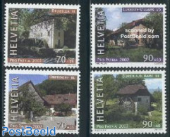 Switzerland 2002 Pro Patria, Watermills 4v, Mint NH, Various - Mills (Wind & Water) - Ongebruikt