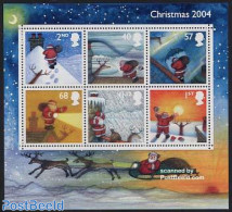Great Britain 2004 Christmas S/s, Mint NH, Nature - Religion - Deer - Christmas - Ongebruikt
