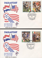 Paraguay 1991, Football World Cup In USA, 2FDC - Paraguay