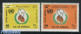 Jordan 1986 International Year Of Peace 2v, Mint NH, History - Peace - Giordania