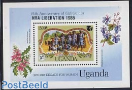 Uganda 1986 NRA, Girl Guides S/s, Mint NH, Sport - Scouting - Autres & Non Classés