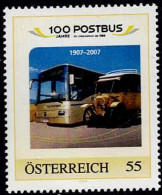 PM 100 Jahre Postbus  Ex Bogen Nr. 8016513  Postfrisch - Personalisierte Briefmarken